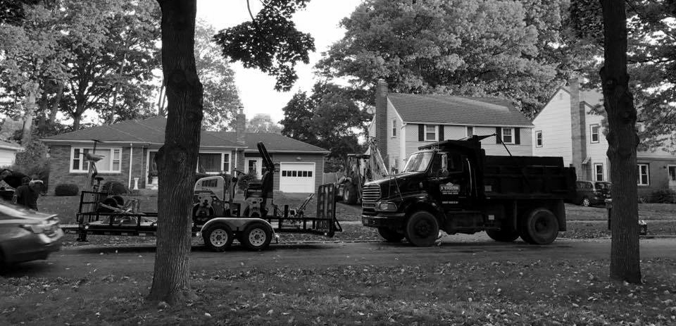 Residential Driveway Sealing Black and white photograph (2)